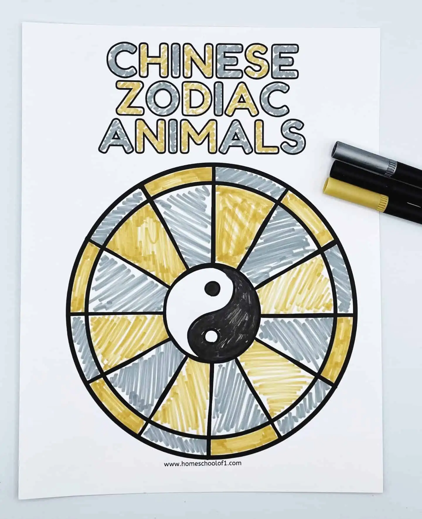 CHINESE ZODIAC COLORING BOOK