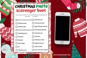 Christmas photo scavenger hunt