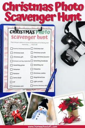 Christmas photo scavenger hunt