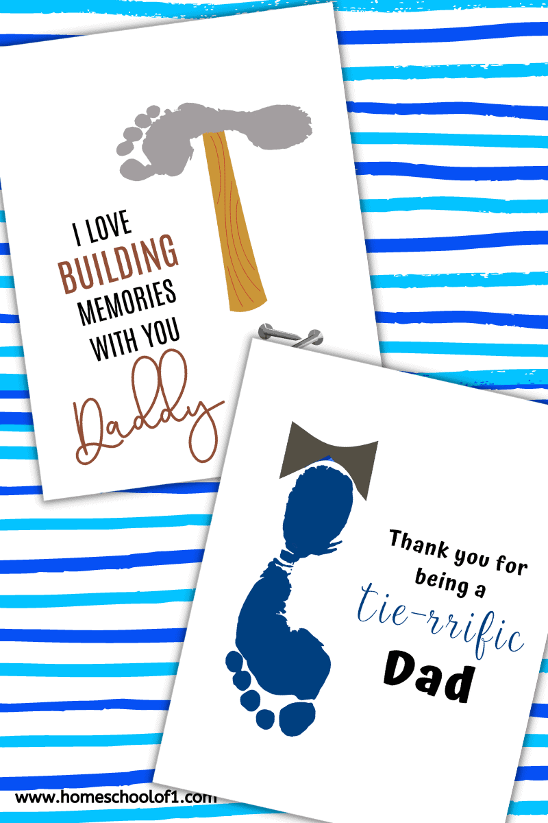 Fathers Day footprint templates