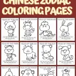 Free Chinese Zodiac Coloring Pages for Kids