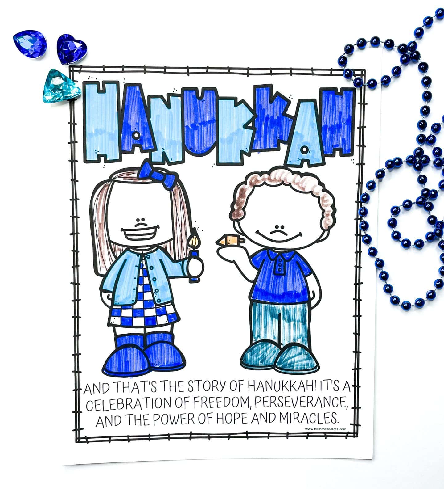 HANUKKAH COLORING PAGES