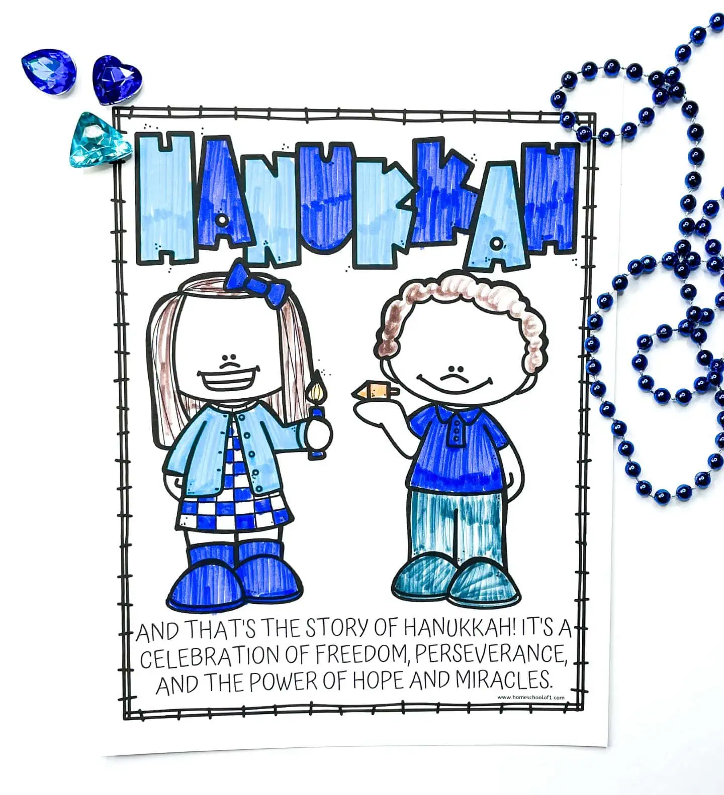 HANUKKAH COLORING PAGES