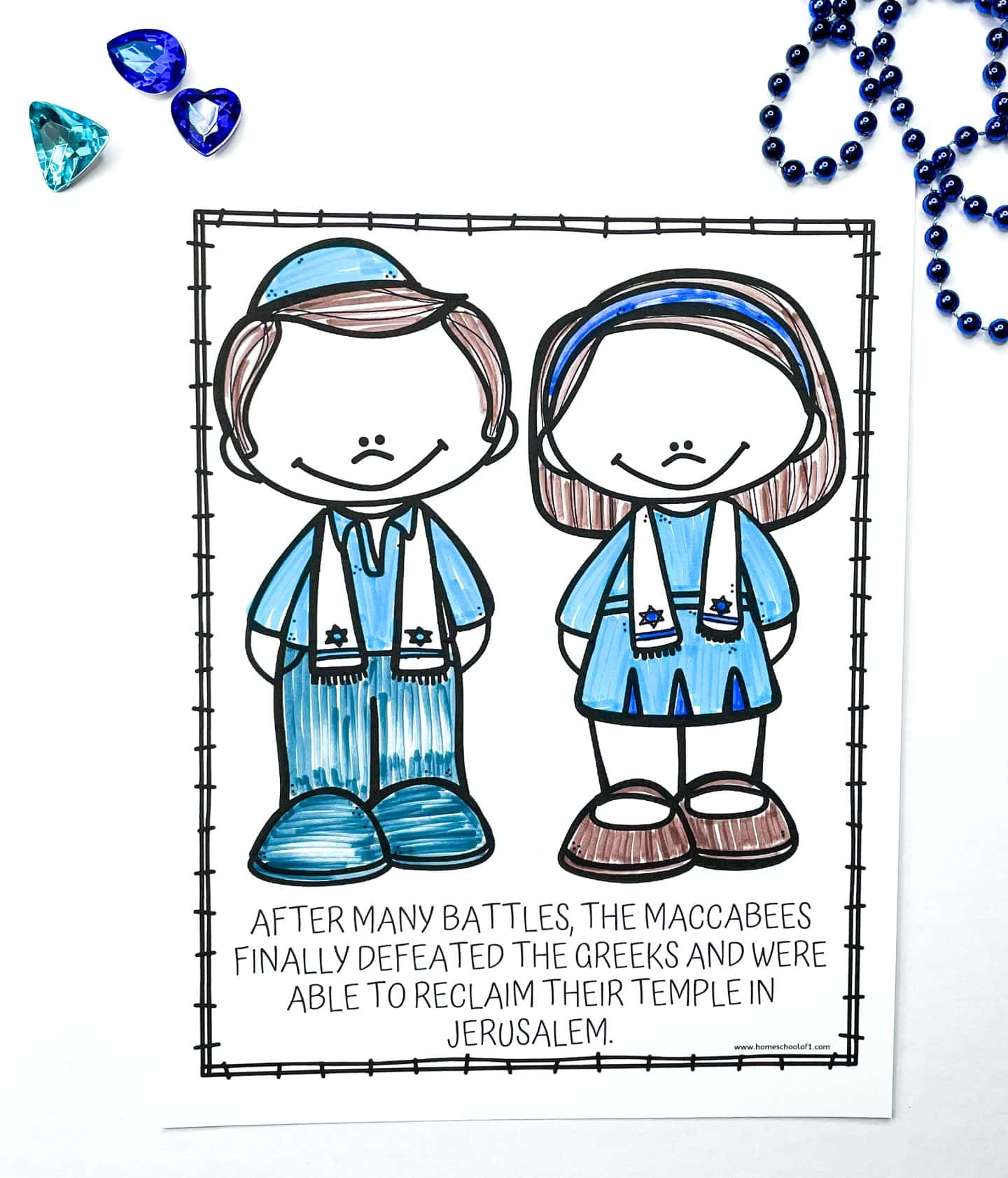 HANUKKAH COLORING STORYBOOK