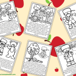 JOHNNY APPLESEED COLORING SHEETS