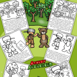 JOHNNY APPLESEED COLORING WORKSHEETS