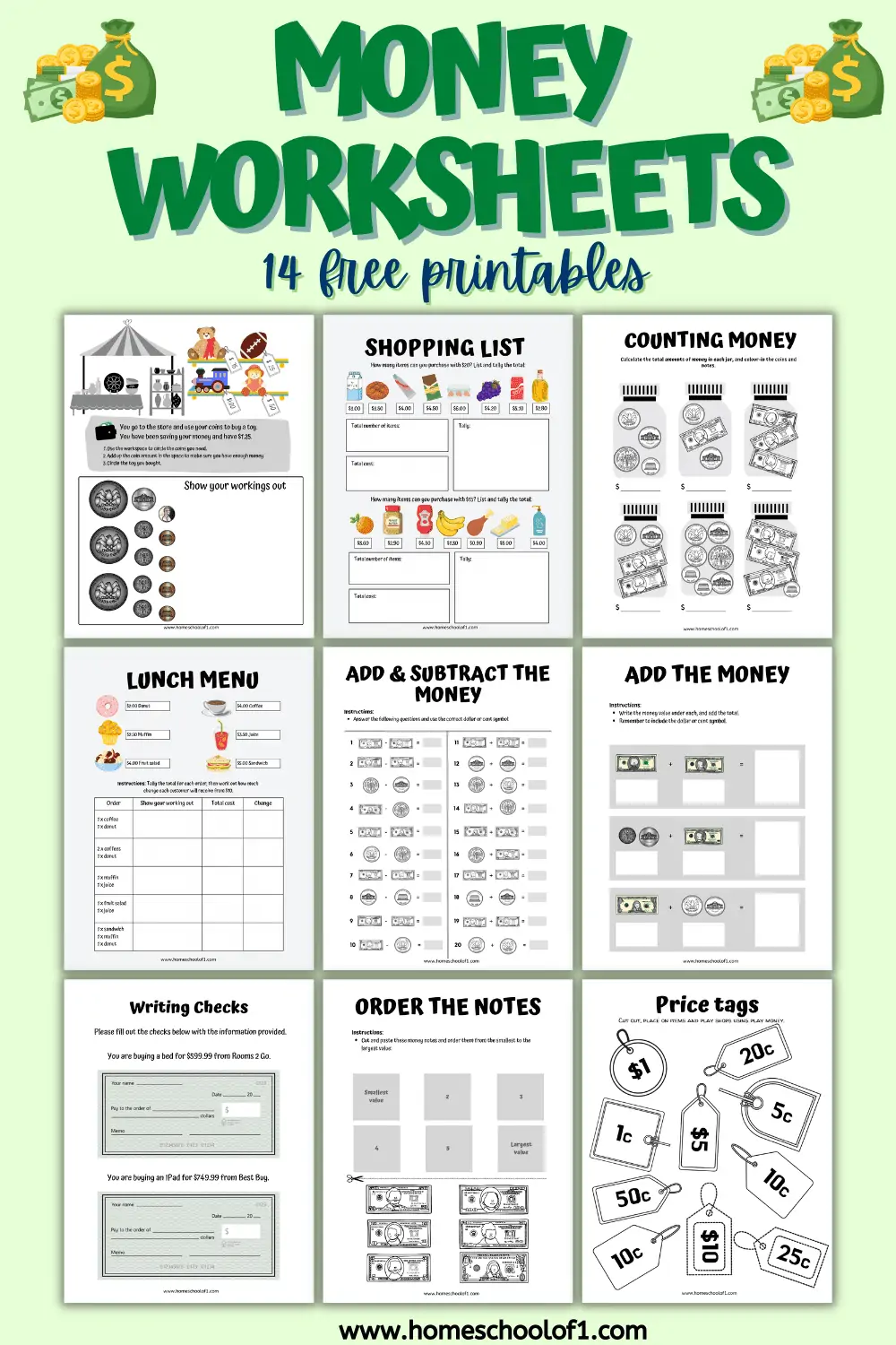 MONEY WORKSHEETS
