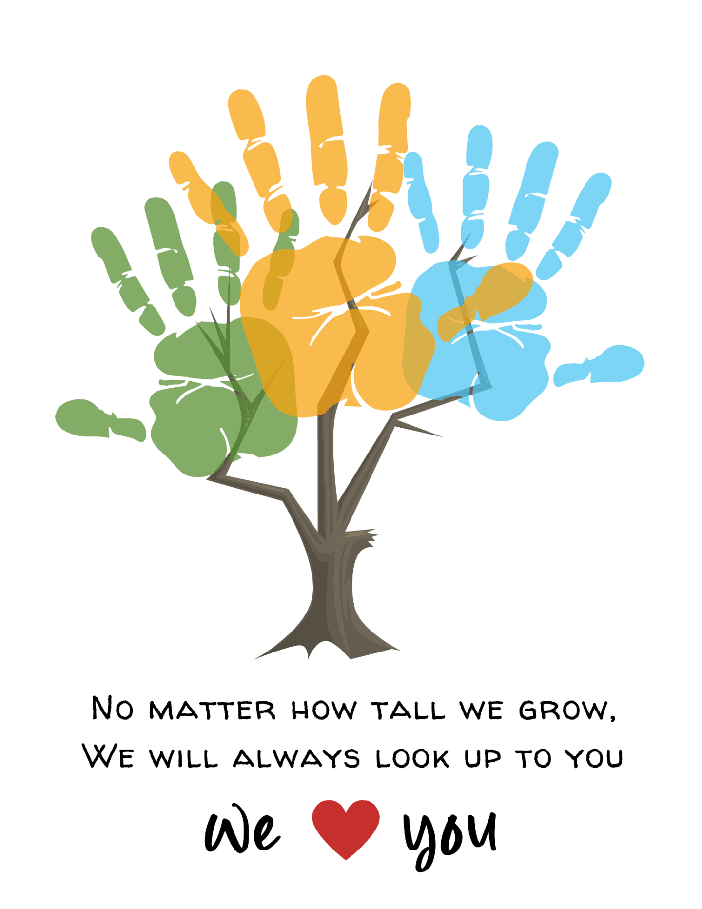 mothers day handprint template