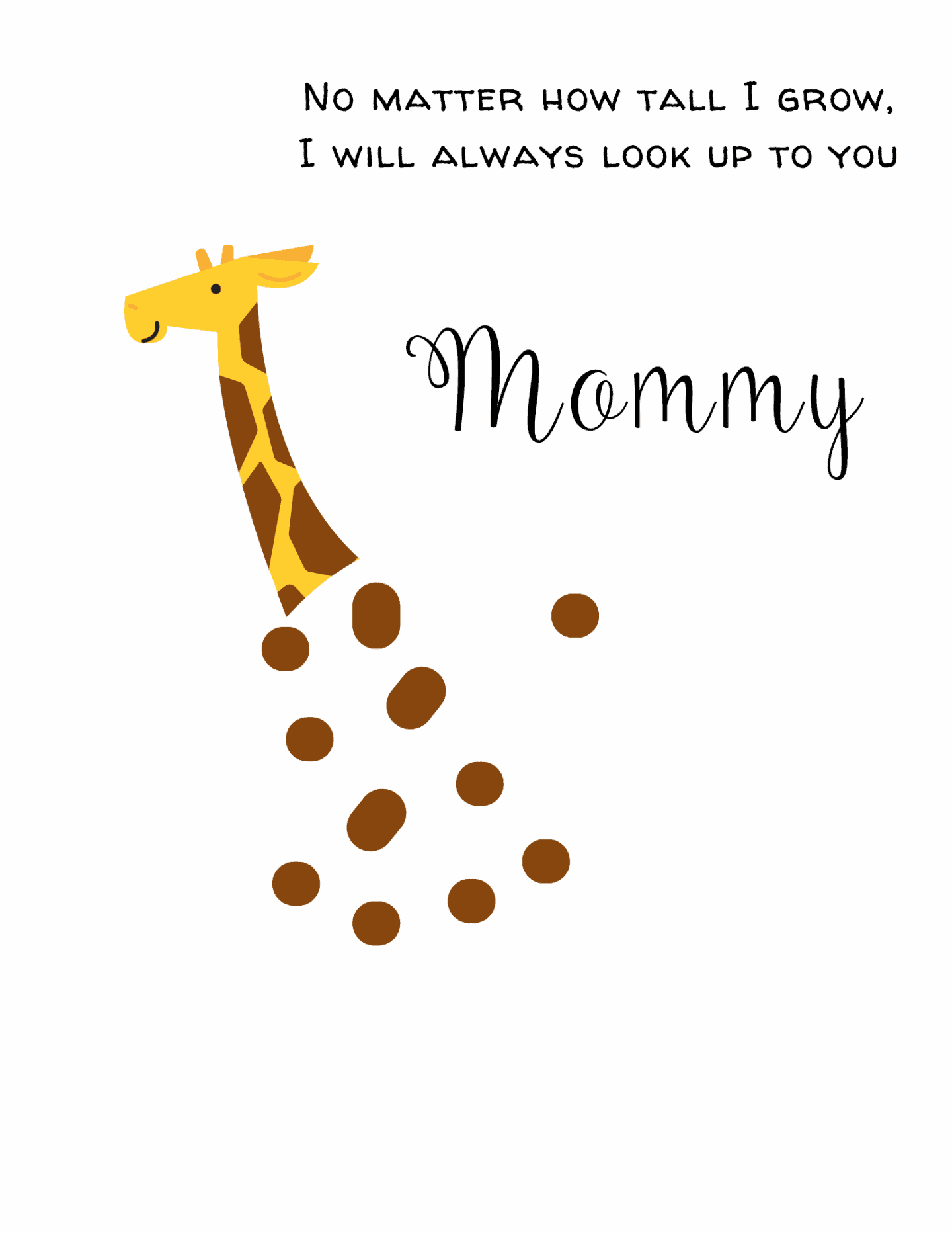 mothers day handprint template