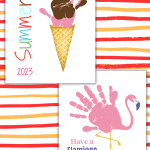 SUMMER HANDPRINT ART TEMPLATES