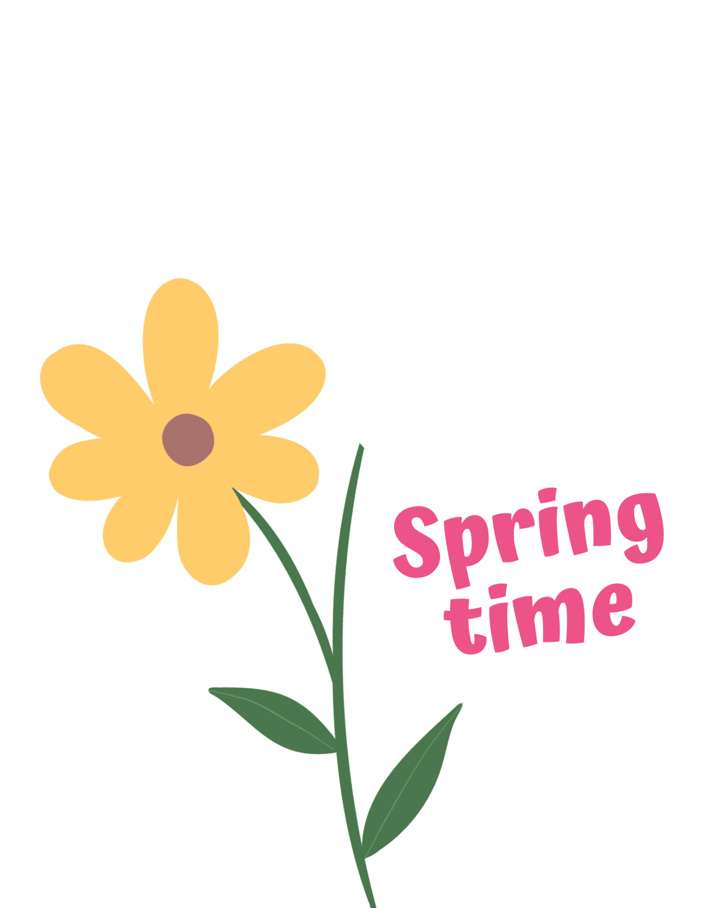 Springtime handprint art