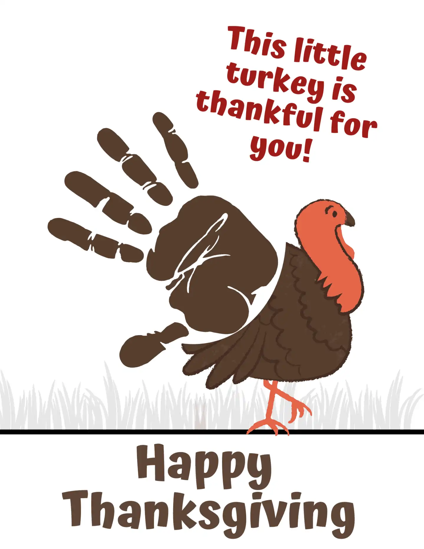 turkey handprint template