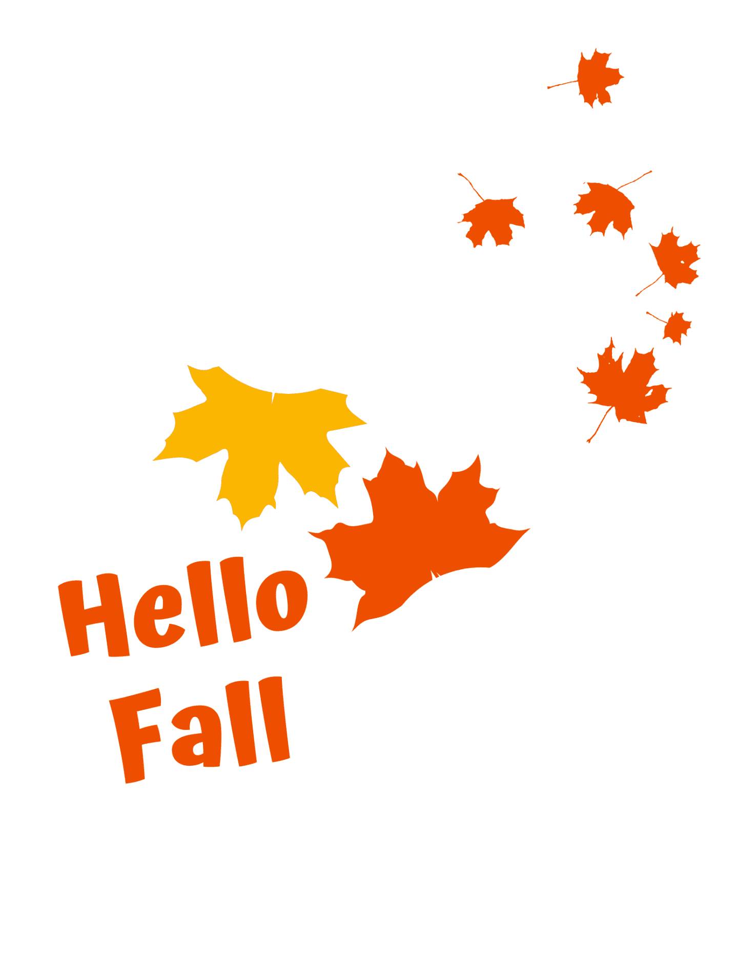 hello fall handprint