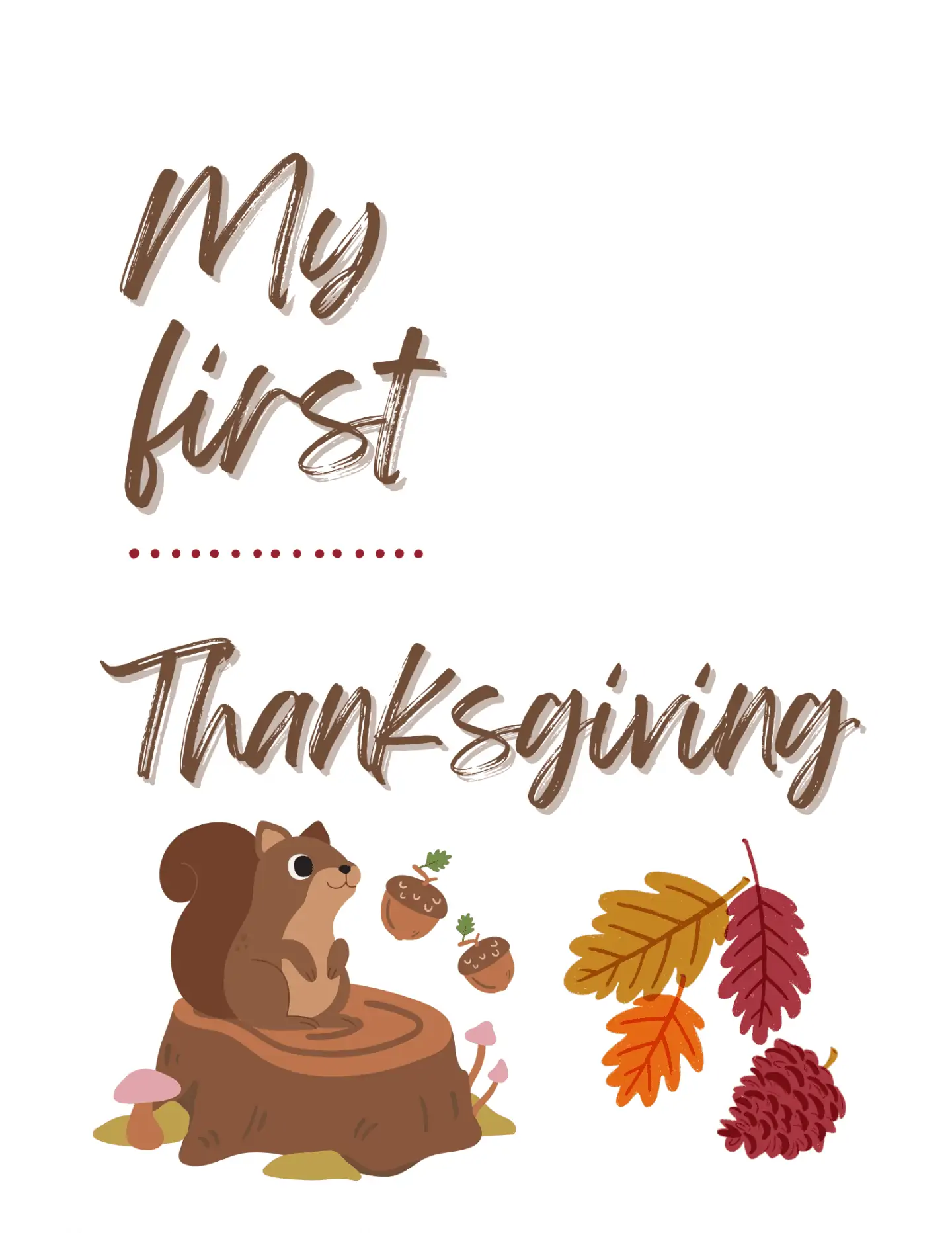 my first thanksgiving handprint