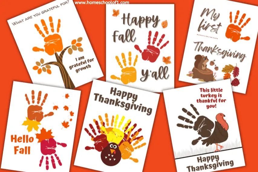 Thanksgiving Handprints (6 Free Templates)