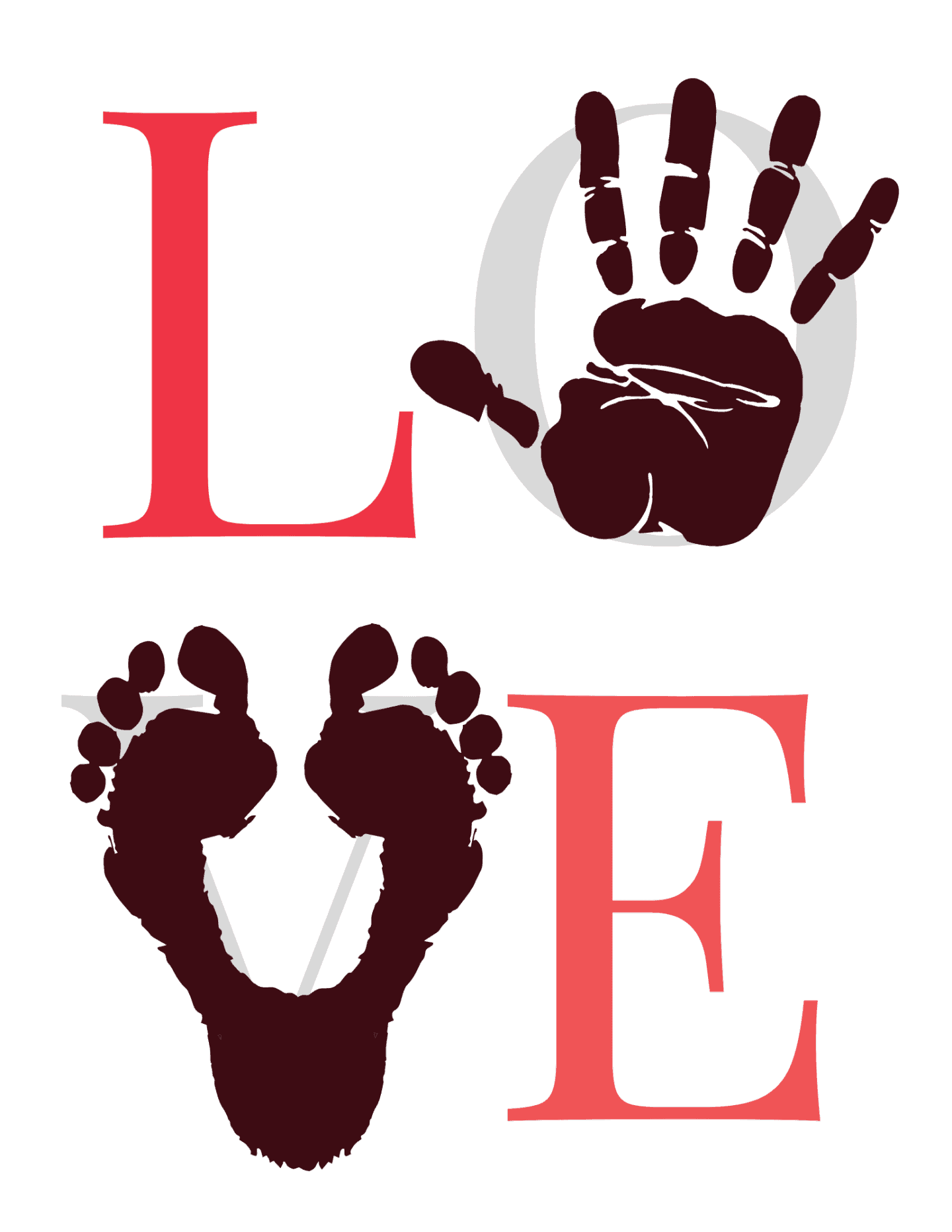 Love handprint