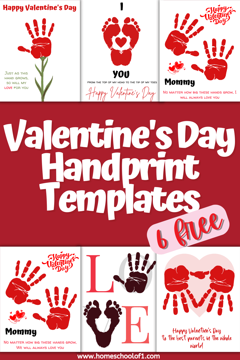 Valentines Day handprints
