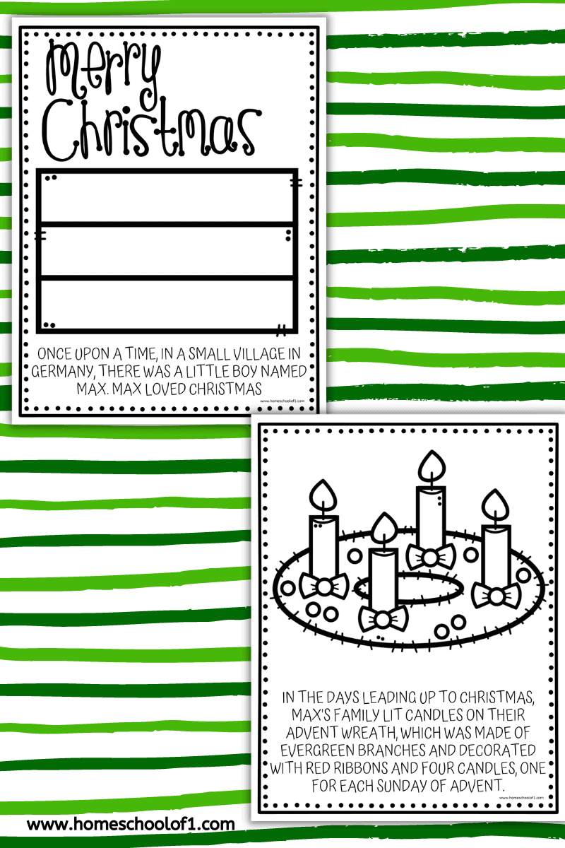 advent wreath coloring page