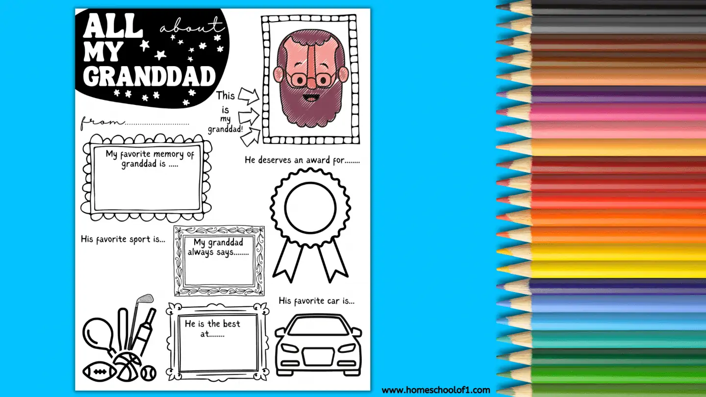 all about my granddad printable