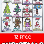 christmas gift tags to color