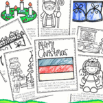Printable Christmas in Germany coloring sheets for kids featuring Max, a boy celebrating Saint Nicholas Day and German traditions.