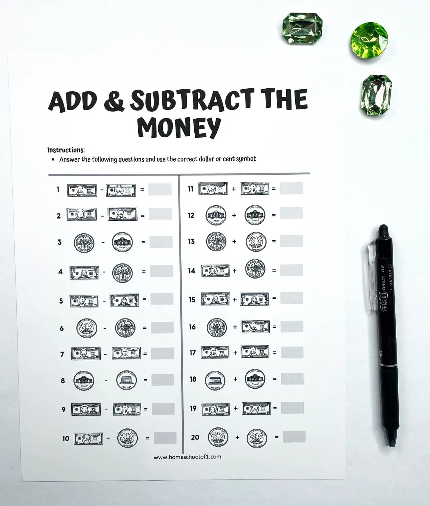 money worksheets beginners counting money worksheet