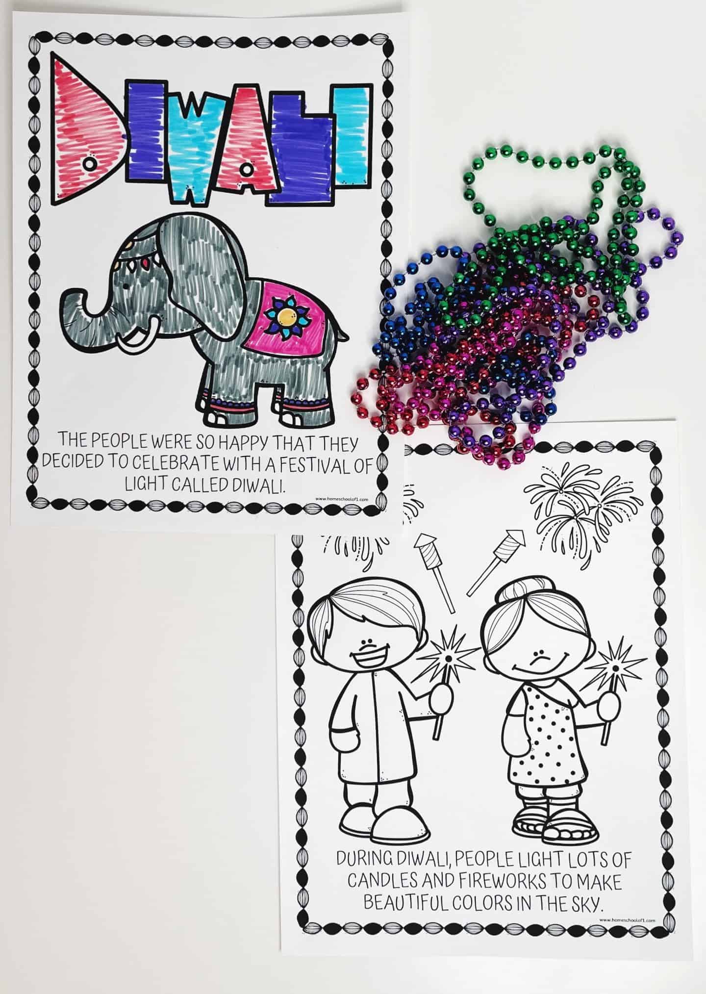 diwali coloringbook