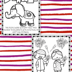 diwali fireworks coloring page