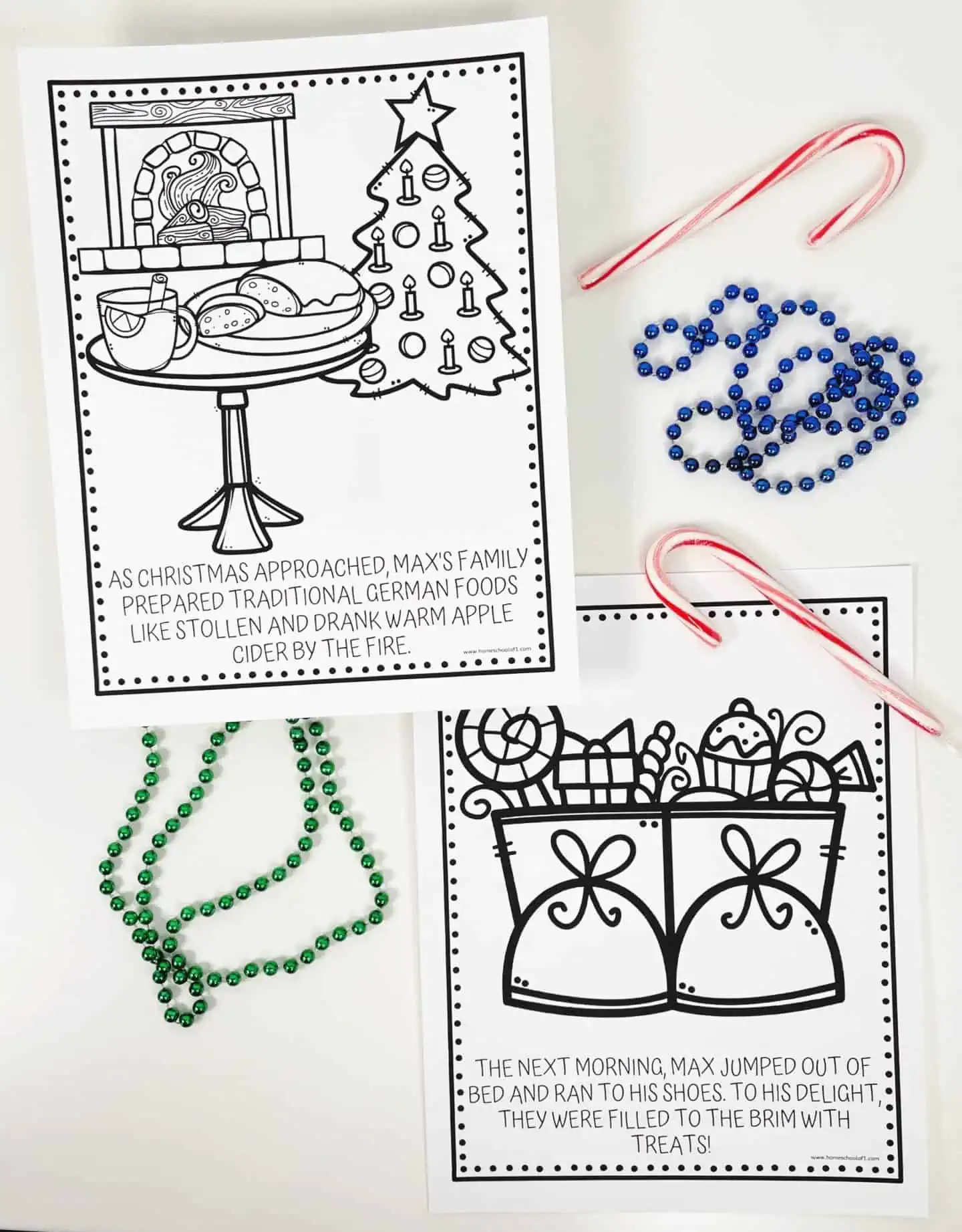 free christmas in germany coloring storybook