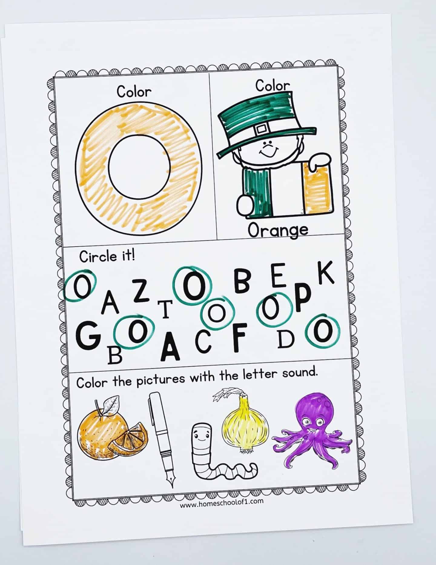 free st patricks day alphabet worksheet