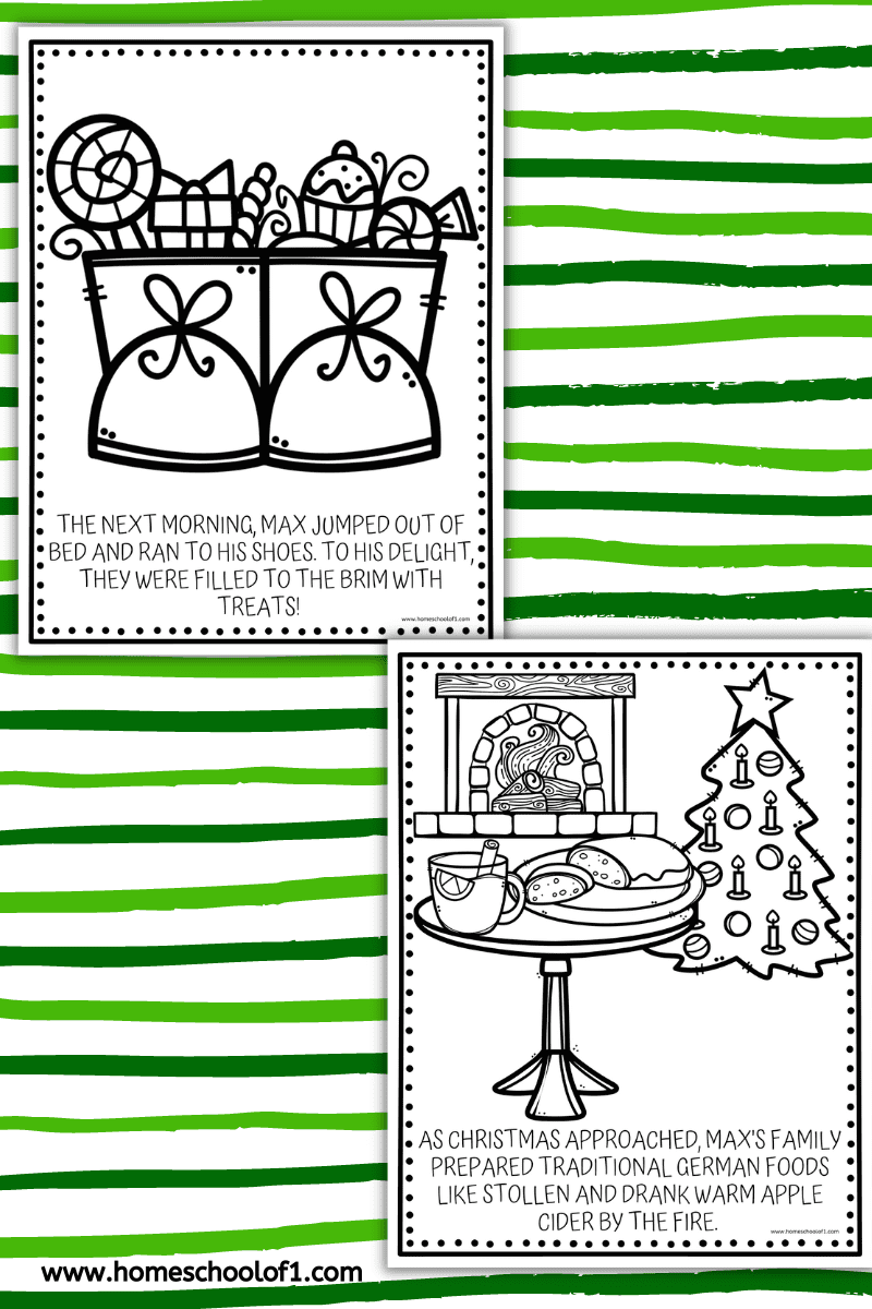 german christmas coloring