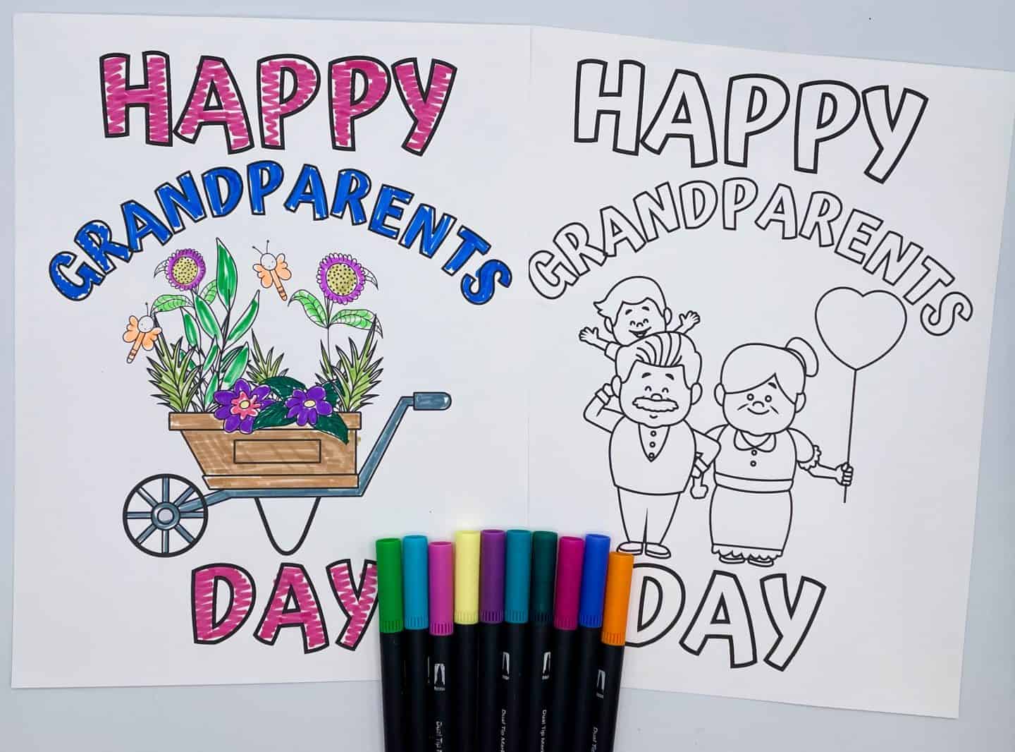grandparents day coloring page