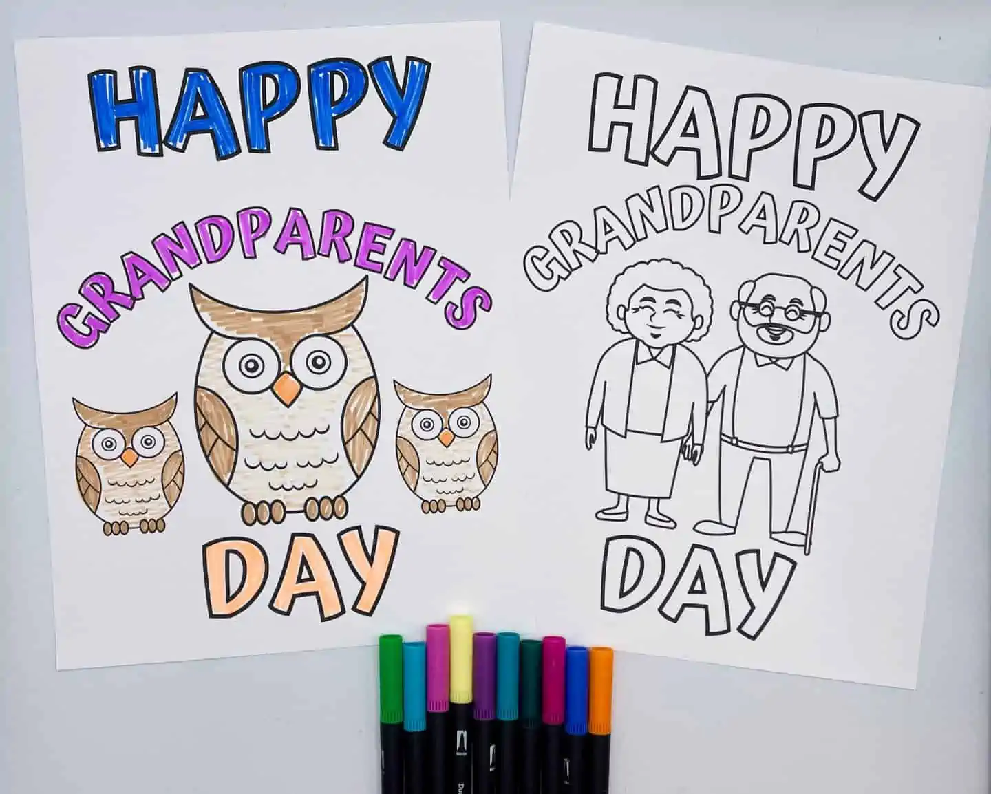 grandparents day coloring pages