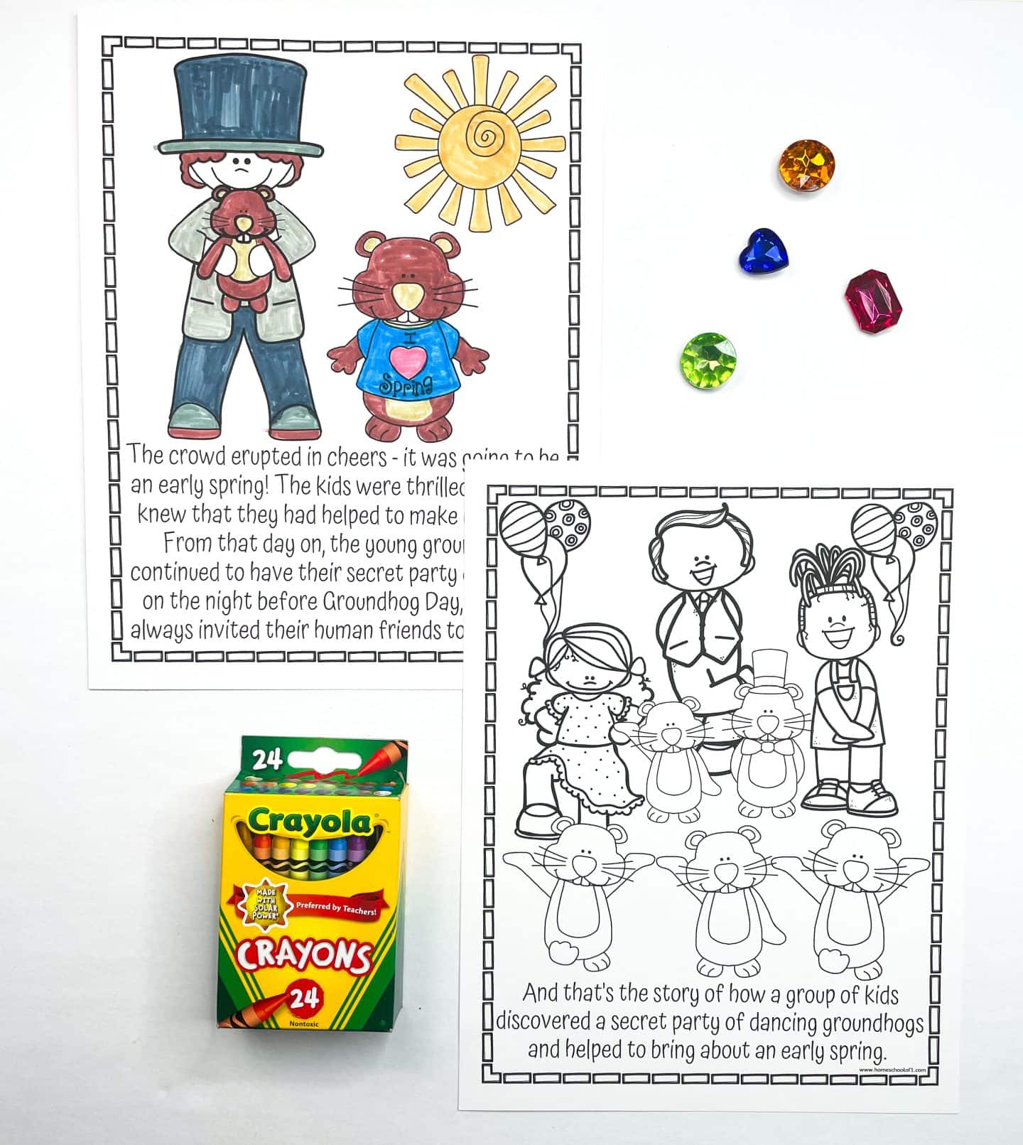 ground hog day coloring page