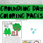 groundhog day coloring pages