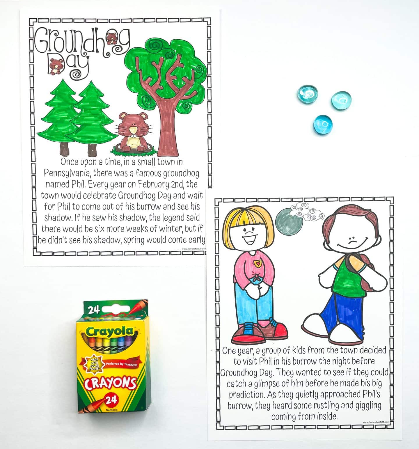 groundhog day coloring pages free