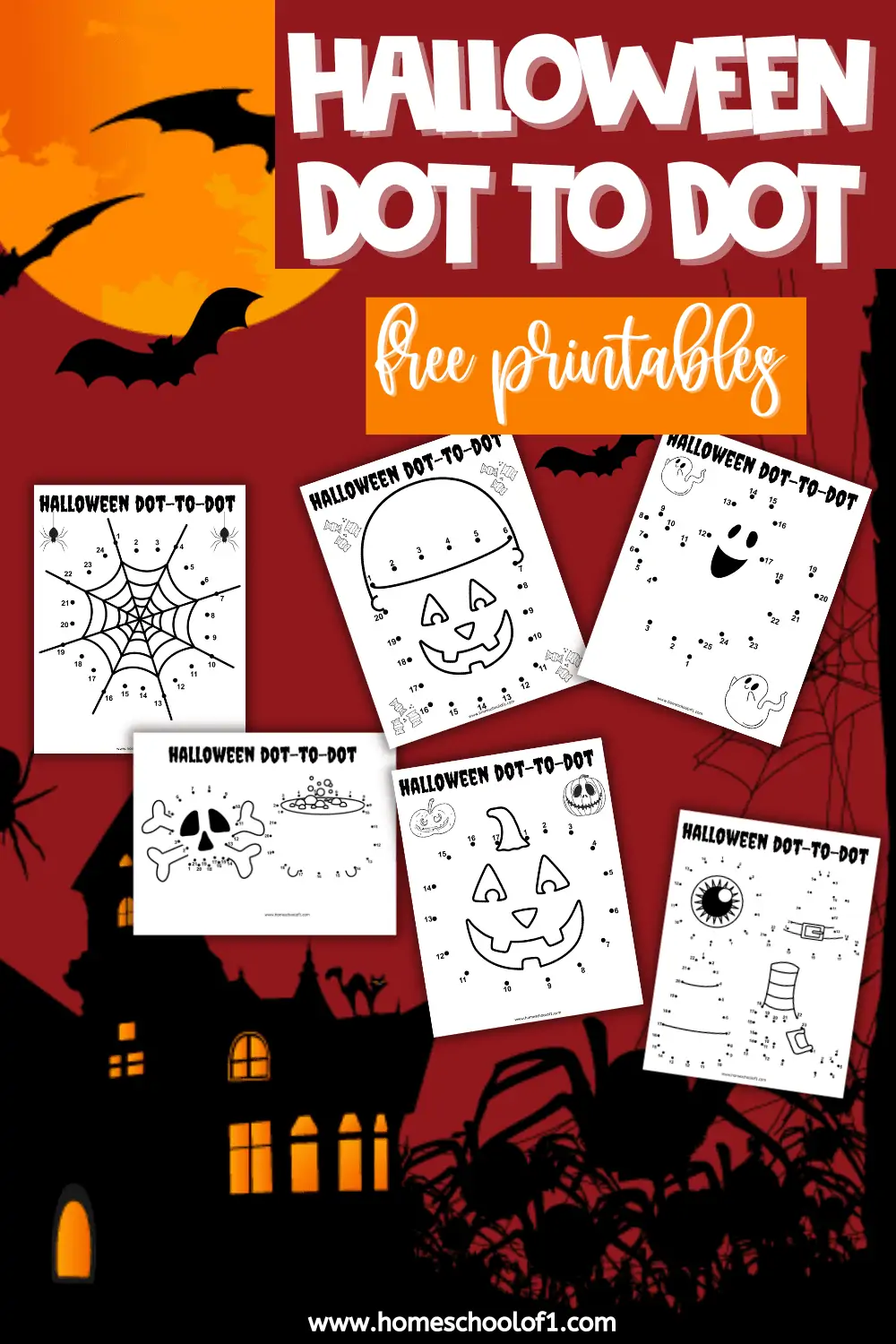halloween dot to dot printables