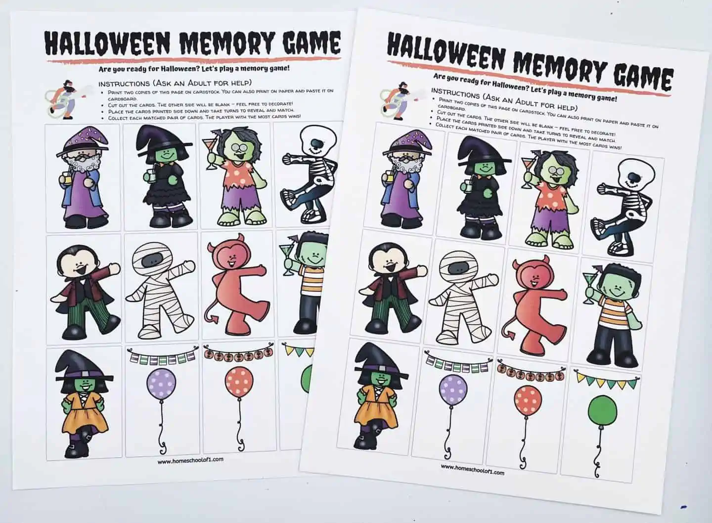 halloween matching game