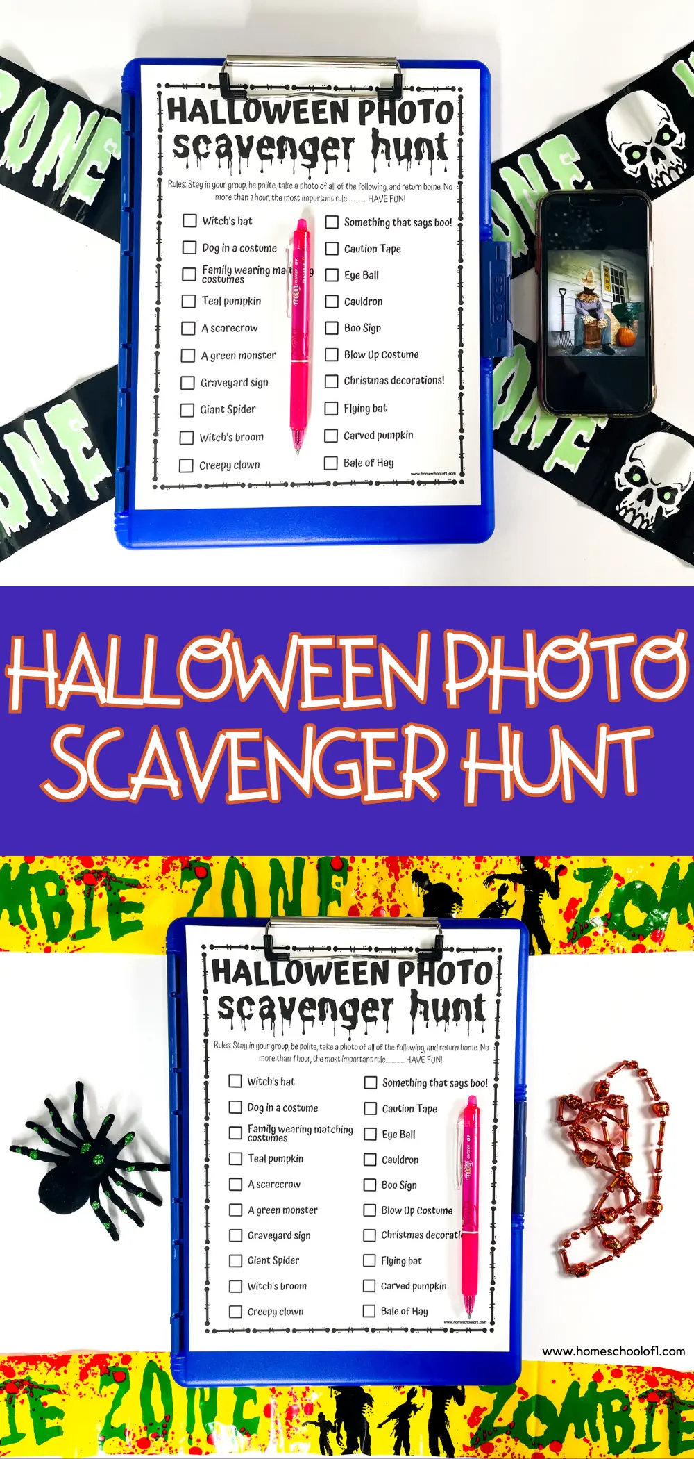 halloween photo scavenger hunt printable