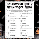 halloween photo scavenger hunt printable