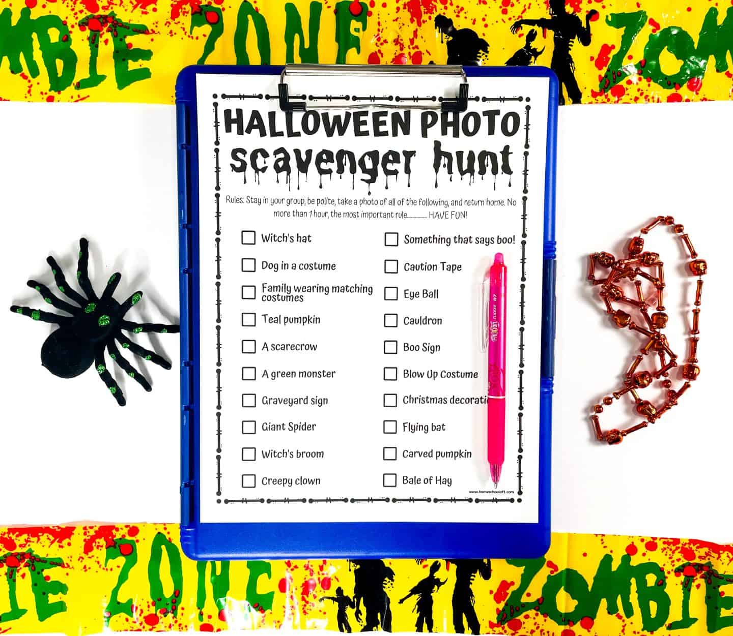 halloween scavenger hunt for teens