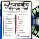 halloween scavenger photo hunt