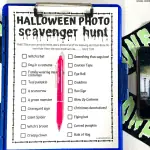 halloween scavenger photo hunt