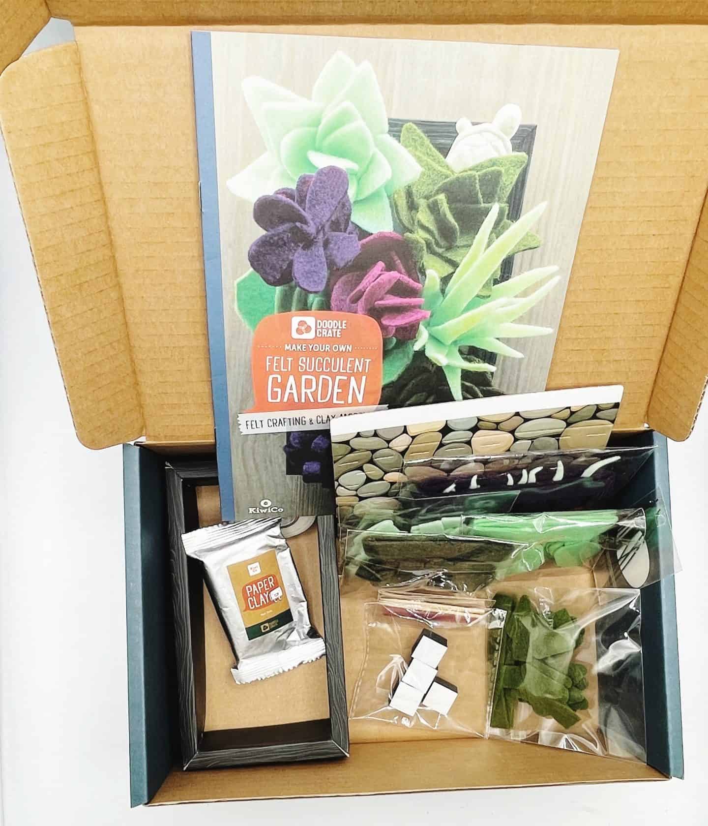 Kiwico Doodle Crate Review of the Felt Succulent Garden