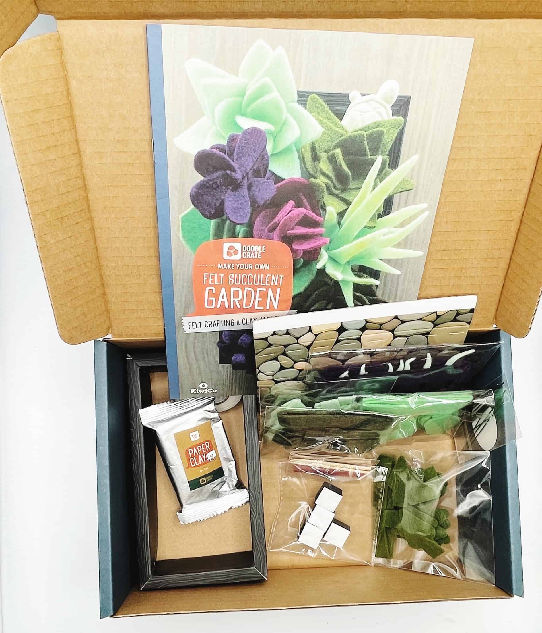 Kiwico Doodle Crate Review of the Felt Succulent Garden