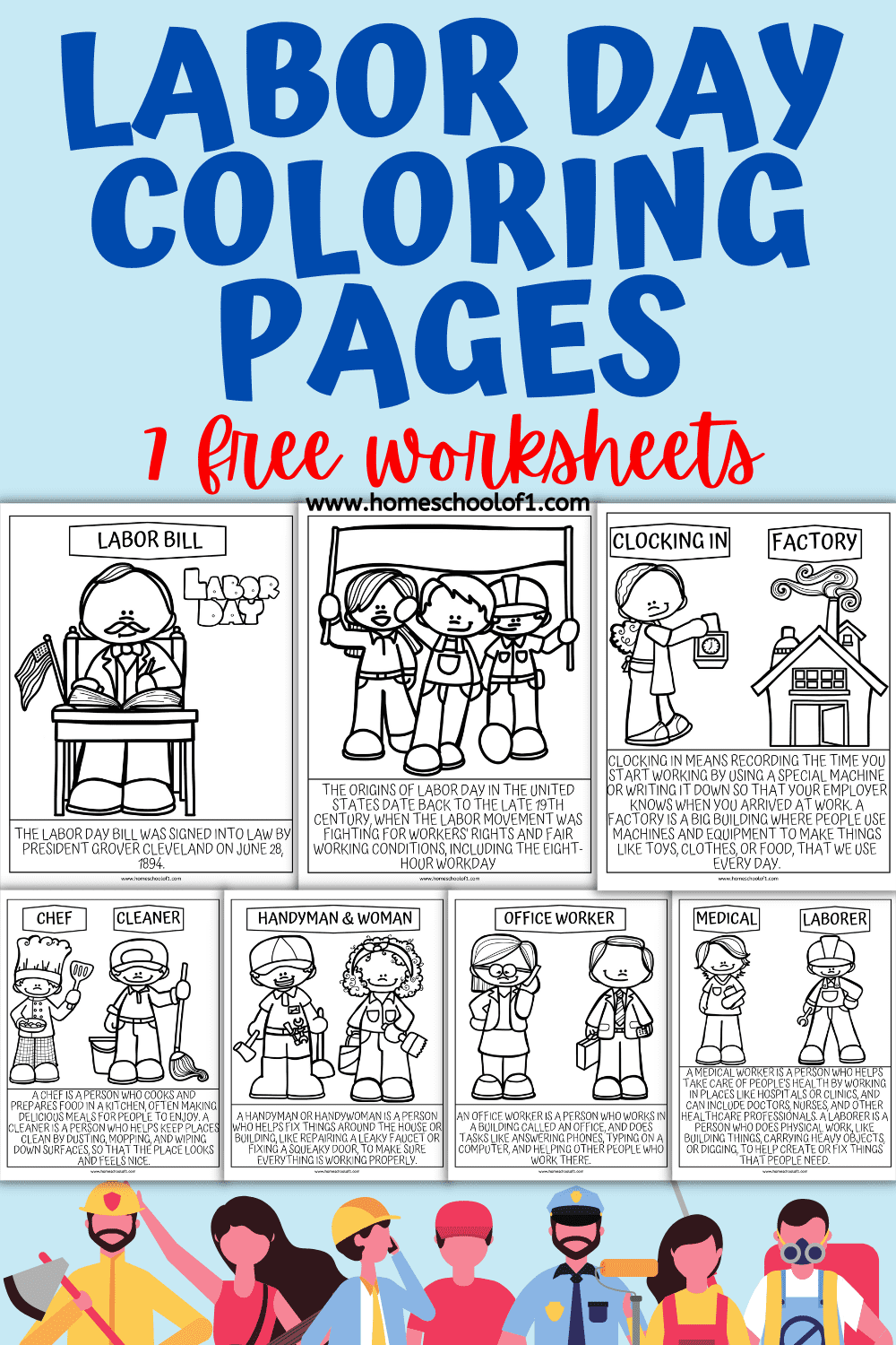 labor day coloring pages free