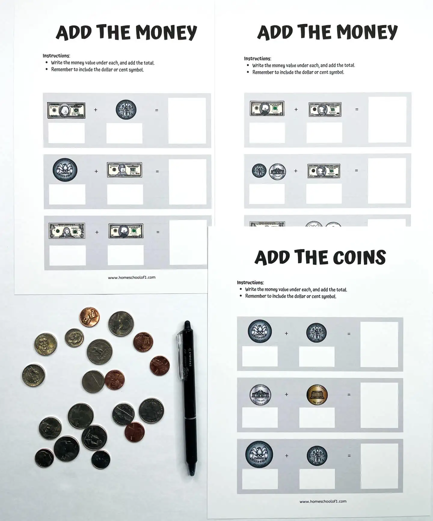 money worksheets beginners learning money worksheets