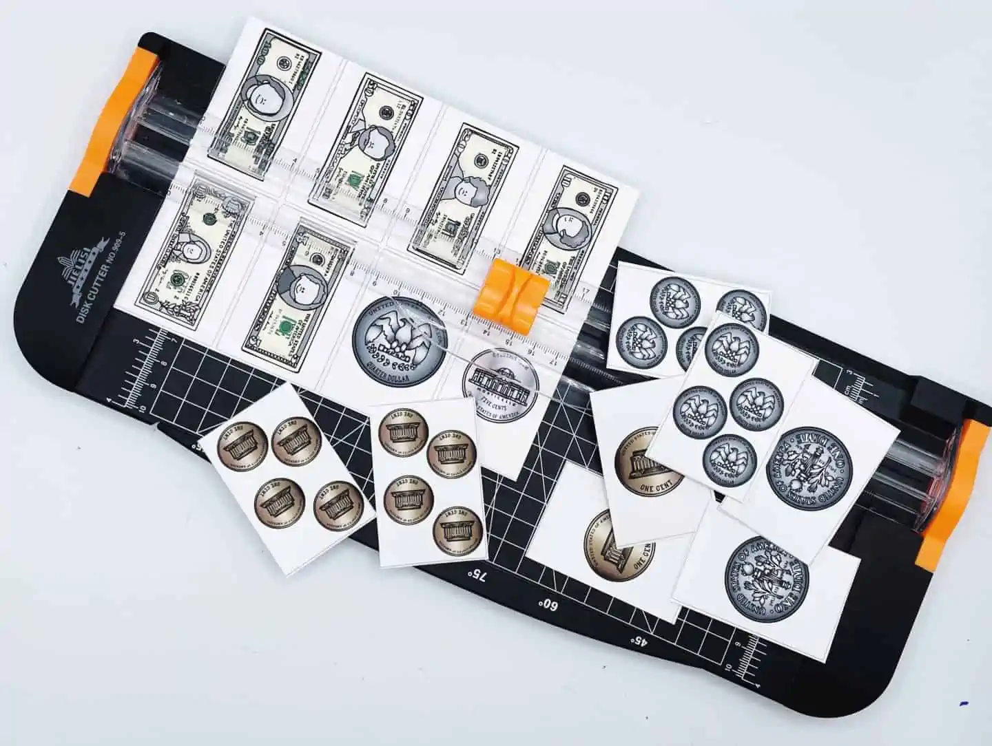 money memory game printable