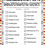 photo scavenger hunt for thanksgiving