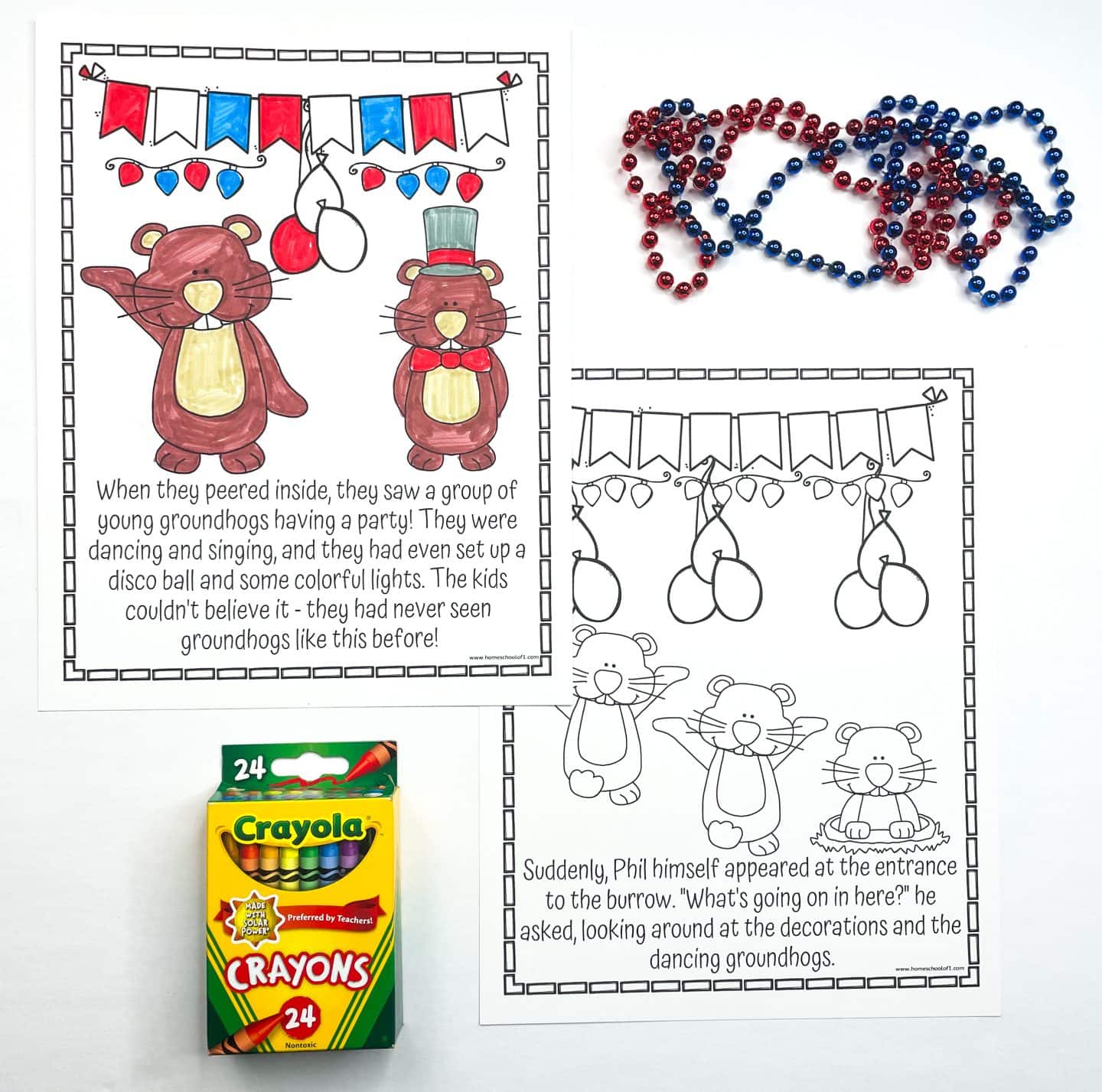 punxsutawney phil coloring pages